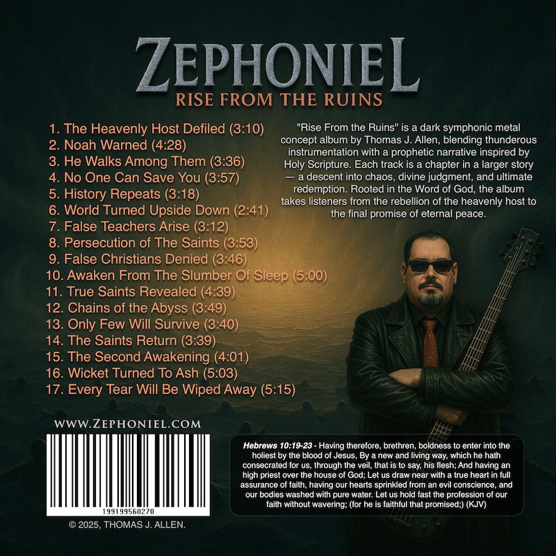 Zephoniel Album Back Cover